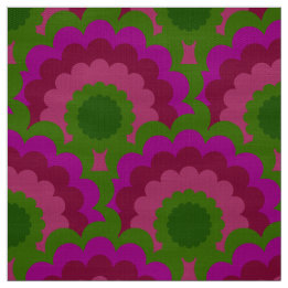 Retro 60er 70er Mod Stoff Scallop Muster