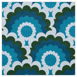 Retro 60er 70er Mod Stoff Scallop Muster