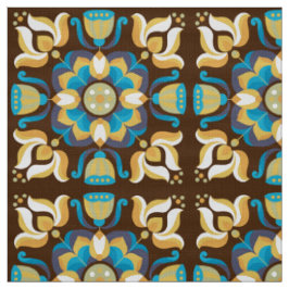 Retro 60er 70er Muster Blumenmuster Stoff