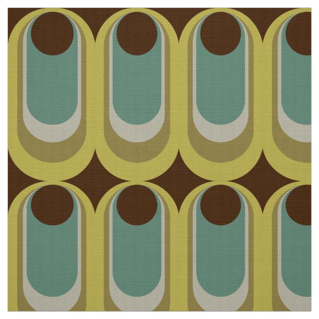 Retro-60er-70er-Muster Stoff (Muster)