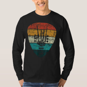 Retro 60er 70er Rock and Roll Skeleton Gitarre T-Shirt