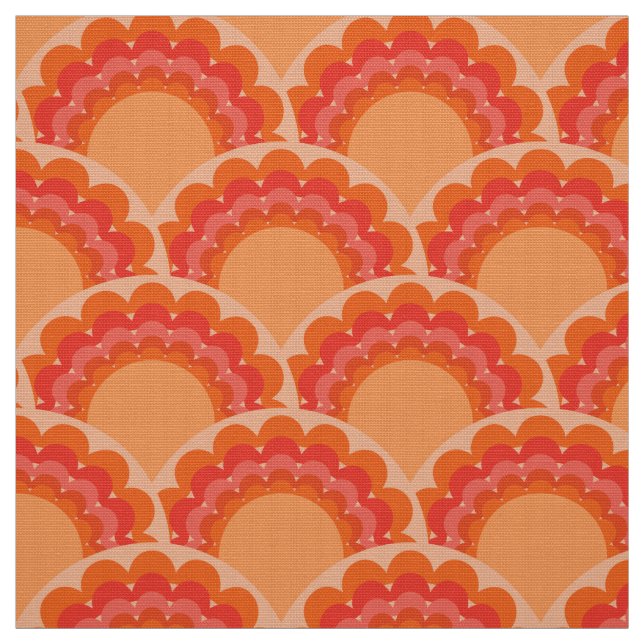 Retro-60er-70er-Stoff Stoff (Muster)