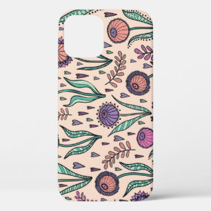 Retro 60er Blumen: Wohndekorationsmuster Case-Mate iPhone Hülle