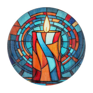 Retro 60er Christmas Candle Schneidebrett