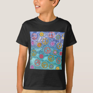 Retro 60er Friedlich Ocean Waves Apparel Geschenke T-Shirt