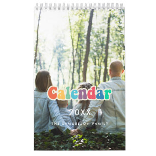 Retro 60er Hippie Drehbuchreihe Kalender 2025