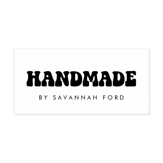 Retro 60er Hippie Fun Handmade Permastempel (Design)