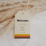Retro 60er Hochzeitsempfang Geschenkanhänger<br><div class="desc">Wählen Sie ein Retro und Vintag für Ihre Hochzeitsarbeit. Klassisch,  aber modern und trendig,  wird es alle Ihre Bedürfnisse Anzug. Einfach anpassbar,  ändern Sie die Textfarbe oder den Hintergrund,  wie Sie möchten.</div>