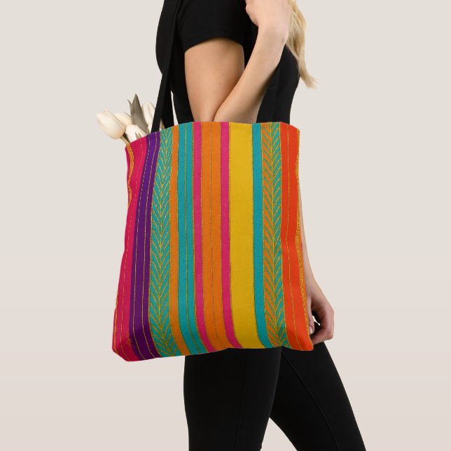 Retro 60er MOD Bright Stripes Tasche (Von Nahem)