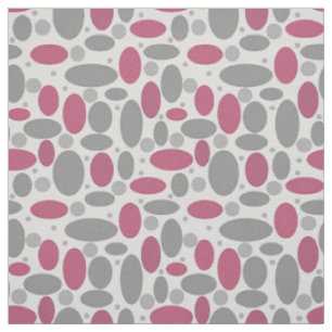 Retro, 60er, Polka Punkte, grau und rosa Stoff