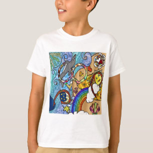Retro 60er Psychedelic am Strand Geschenke Apparel T-Shirt