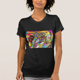 Retro 60er Psychedelic Hearts Paisley Gifts Appare T-Shirt
