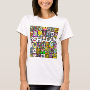 Retro 60er Psychedelic Shalom LIEBE Apparel Gesche T-Shirt
