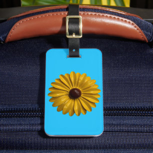 Retro 60er Sunflower Daisy Blume Modeschmuck Gepäckanhänger