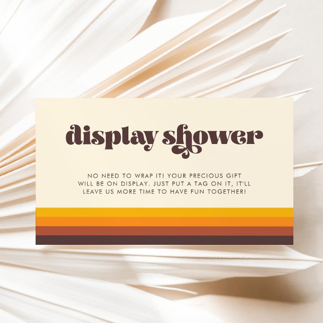 Retro 60er Vintag Mid Century Display Duschkarte Begleitkarte (Von Creator hochgeladen)