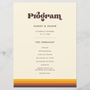 Retro 60er Vintage Farben Programm