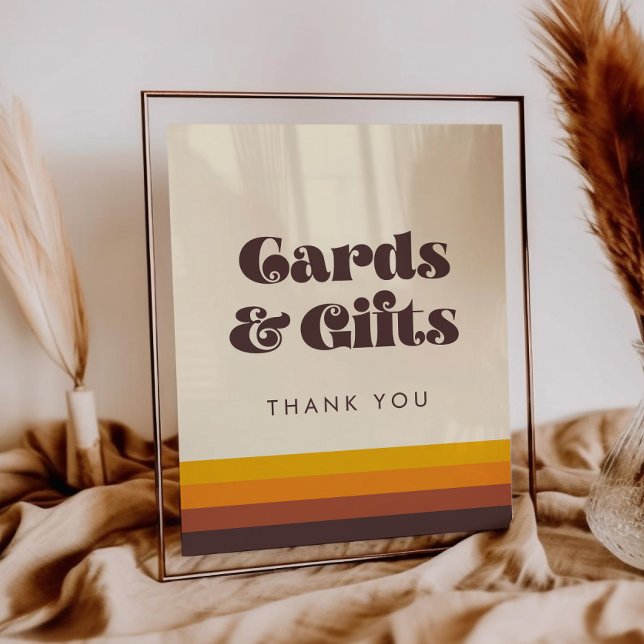 Retro 60er Vintage Karten und Geschenke Hochzeit Poster (Von Creator hochgeladen)