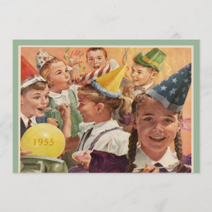 Retro 60th Birthday Party 1955 Childhood Memories Einladung