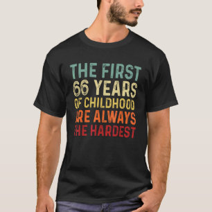 Retro 66 Jahre alte Männer Frauen Sprichwort 66. G T-Shirt
