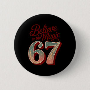 Retro 67 Magisches Weihnachten – Glaube an Magie  Button