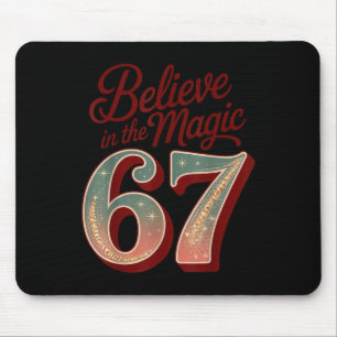 Retro 67 Magisches Weihnachten – Glaube an Magie Mousepad
