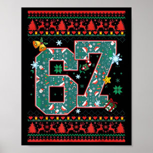 Retro 67 Six Seven Weihnachts-Shirt Meme Poster