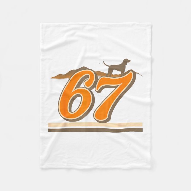 Retro 67 Tennessee Name Funny Tn Dog Gift For Men  Fleecedecke (Vorderseite)