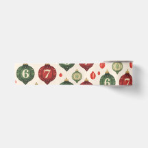 Retro-“67”-Weihnachtsbaum-Schmuck Flachverpackungs