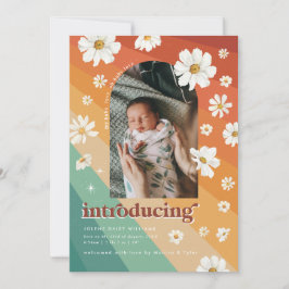 Retro-70 | Arch Foto Geburtsankündigung Save The Date