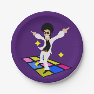 Retro 70 Disco Party Pappteller