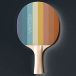 Retro 70er 60er Vintag Stripe vibe Tischtennis Schläger<br><div class="desc">Retro 70er 50er Vintag Stripe vibe. Personalisiert. Custom.</div>