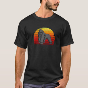 Retro 70er 80er Silverback Gorilla T-Shirt