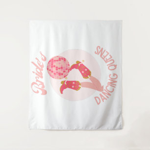 Retro 70er Bride's Dancing Queens Bachelorette Wandteppich