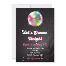 Retro 70er Disco Dance Party