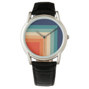 Retro 70er Farbpalette Armbanduhr