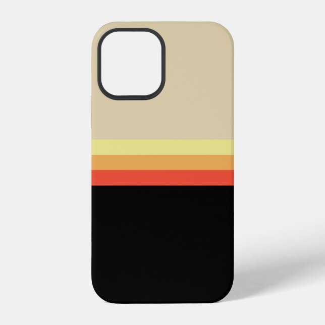 Retro 70er Farbpalette iPhone 12 Hülle (Rückseite)