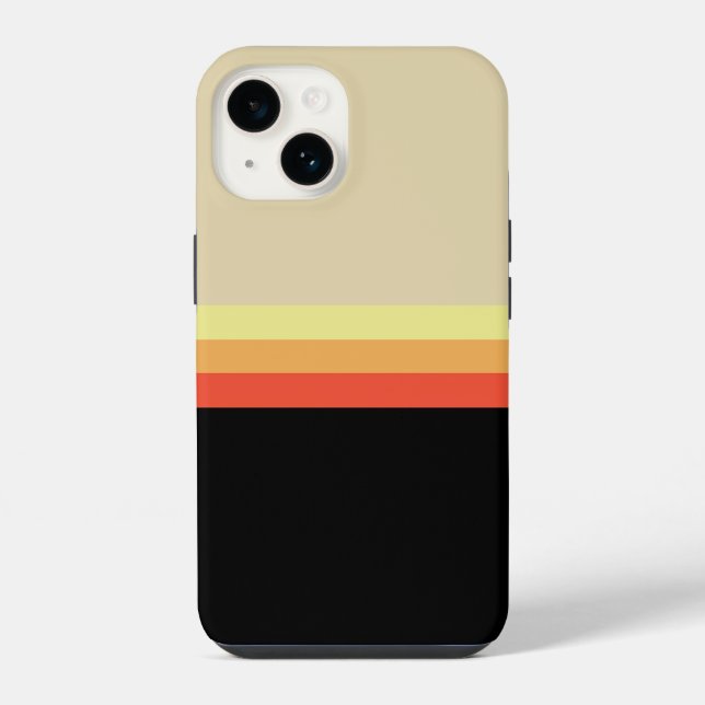 Retro 70er Farbpalette iPhone 14 Hülle (Rückseite)