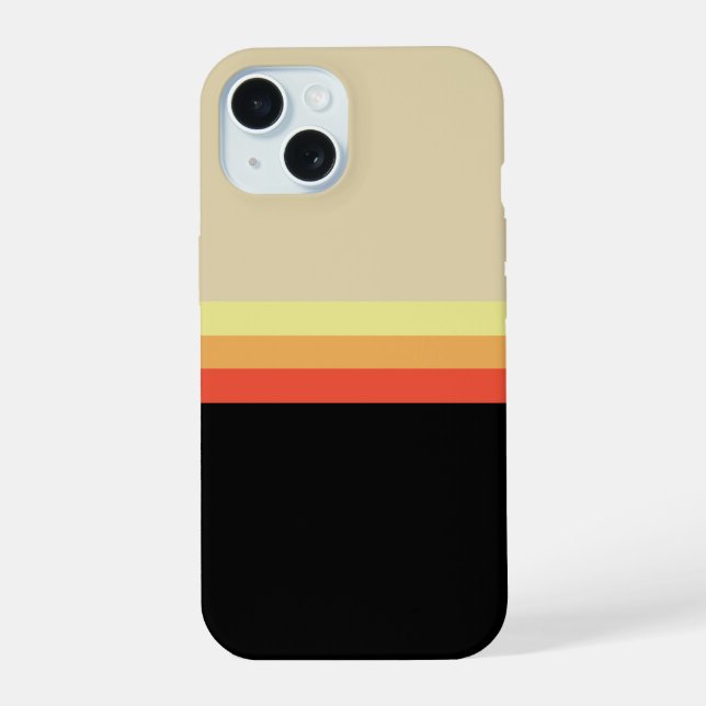Retro 70er Farbpalette iPhone 15 Hülle (Rückseite)