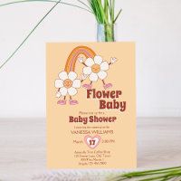 Retro 70er Groovy Boho Blume Baby