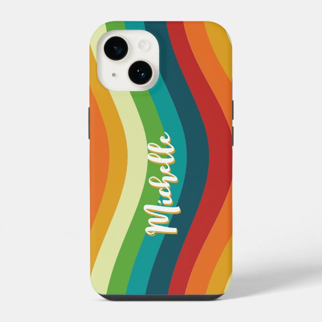 Retro 70er iPhone 14 hülle (Rückseite)