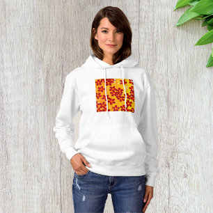 Retro 70er Jahre Groovy Blumenmuster Hoodie