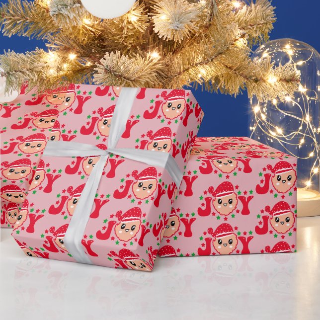 Retro 70er Joy Santa Claus Wrapping Geschenkpapier (Feiertage)