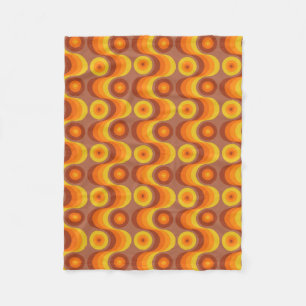 Retro/70er MusterChic Fleecedecke