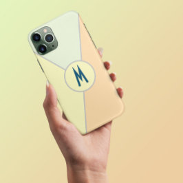 Retro-70er-Pastellfarbblock Dreieck-Monogramm Case-Mate iPhone Hülle