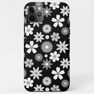 Retro 70er Style Blume Monochrome Big Pattern Case-Mate iPhone Hülle