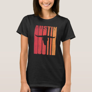 Retro 70er Vintag Austin Shirt Longhorn Silhouette