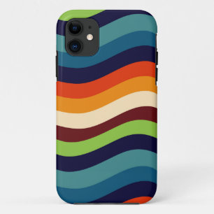 Retro 70er Wavy Stripes Case-Mate iPhone Hülle