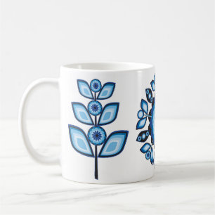 Retro 70er Zigeunergarten-Tasse Kaffeetasse