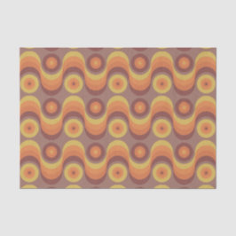 Retro/70s Muster Seidenpapier