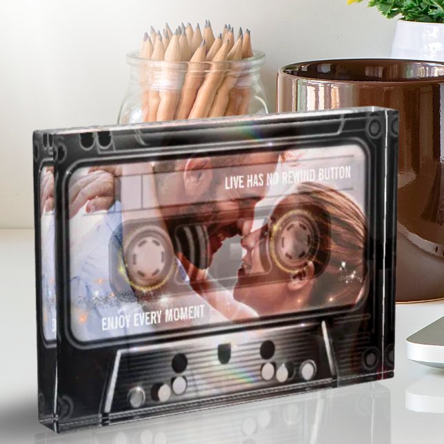 Retro 80 Musikkassette hinzufügen Ihr eigenes Foto (Von Creator hochgeladen)